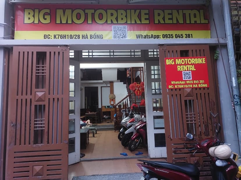 Big Motorbike Rental in Da Nang - Cho thuê mướn xe máy gần đây
