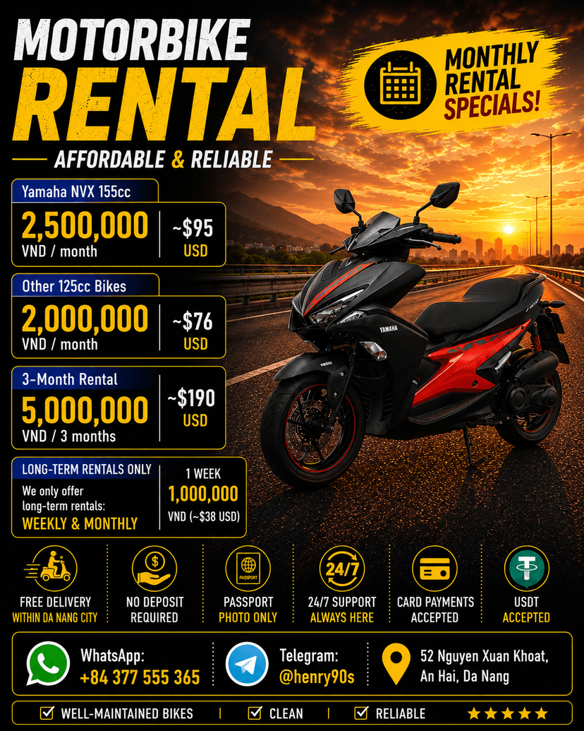 HENRY MOTORBIKE RENTAL